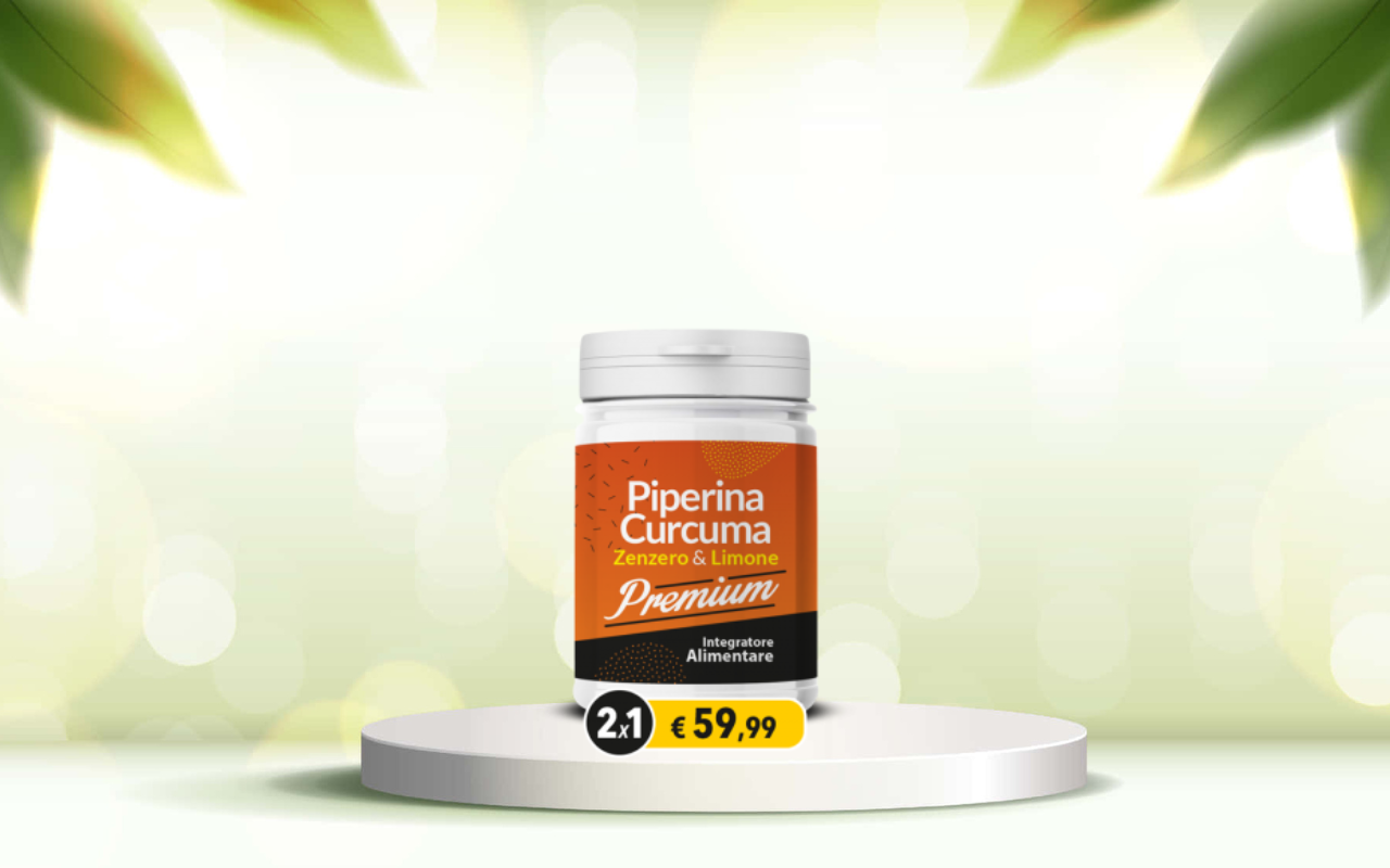 Scopri piperina e curcuma premium: detox, regolarità e dimagrimento naturale